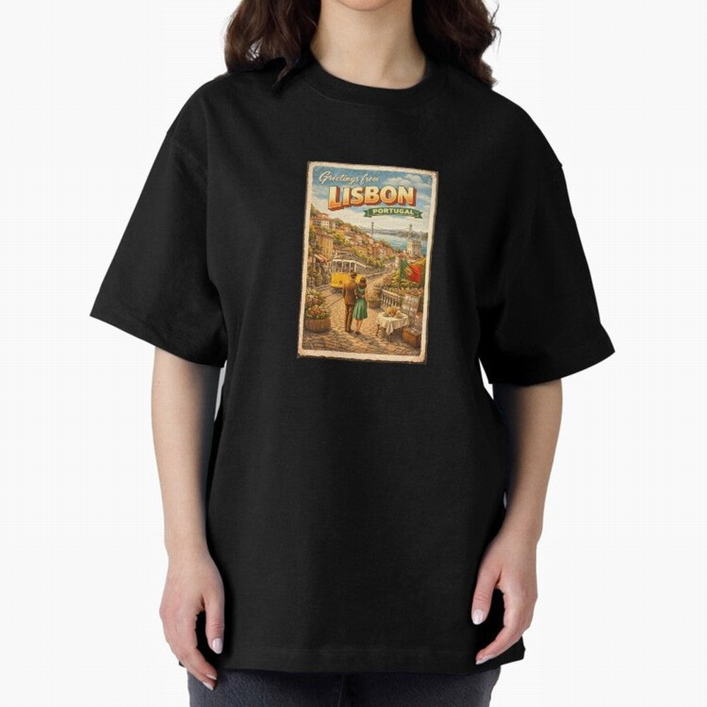 lisbon Oversized T-Shirt Show Championship Spirit for FIFA World Cup 2026 Spirit, with Netherlands, Neymar, Football Passion, Legendary Performances, Festival Vibes and Supporter Community; Perfect for Fans, Collectors, Family Gatherings, Watch