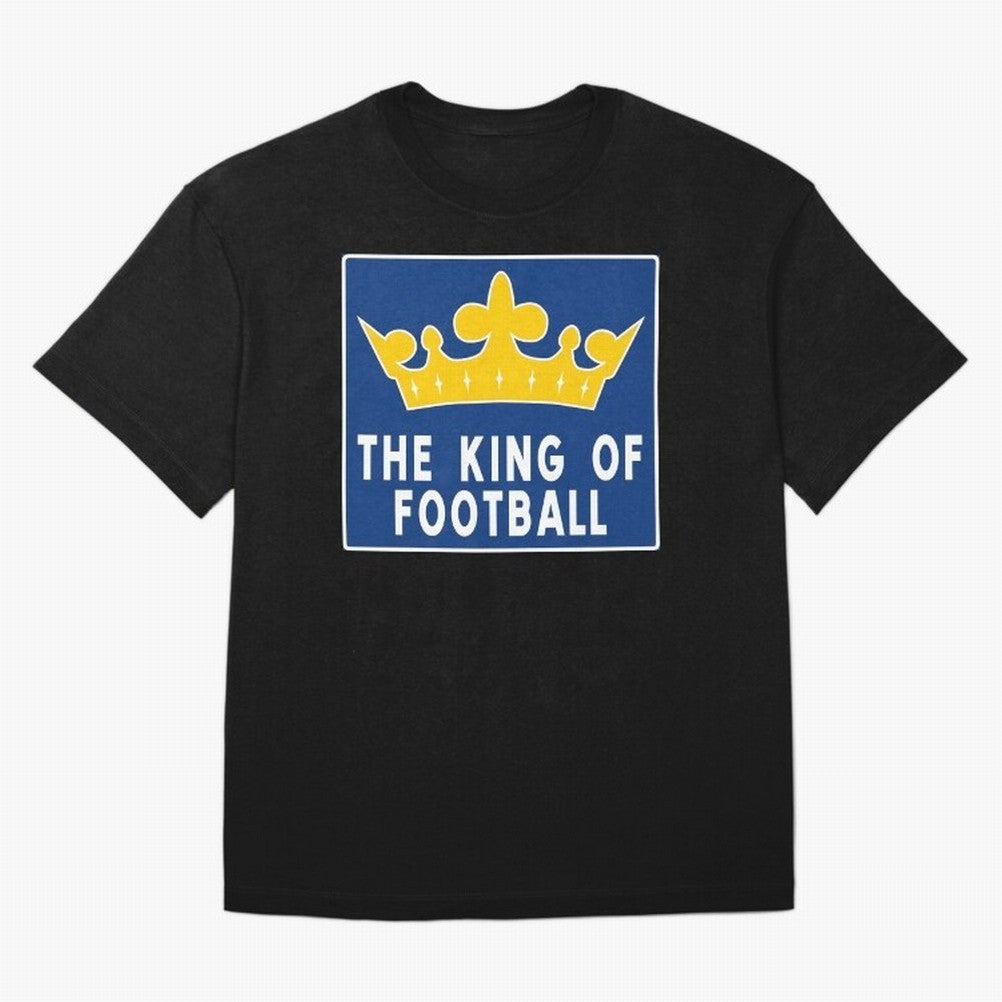 The King of Football Oversized T-Shirt Keep Football History Alive during Global Football Passion for FIFA World Cup 2026, Inspired by Cristiano Ronaldo, Haaland and CR7, Argentina and Brazil, Tournament Hype, Historic Matchups, Family Viewing