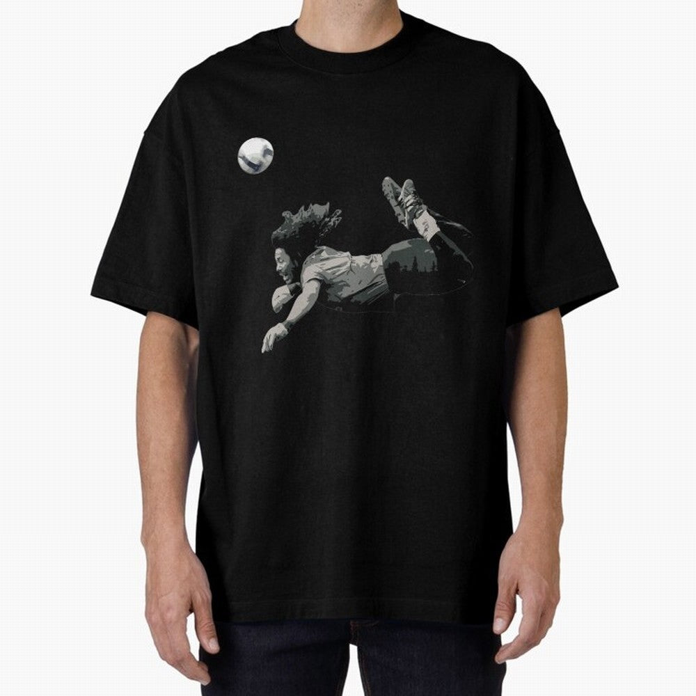 Rene Higuitas Scorpion Kick35 Oversized T-Shirt Support Your Favorite Stars during FIFA World Cup 2026 Group Stage for Fans of Messi and Portugal, Bringing Football History, Final Match Energy, Crowd Noise and Once in a Lifetime Moments; Ideal for