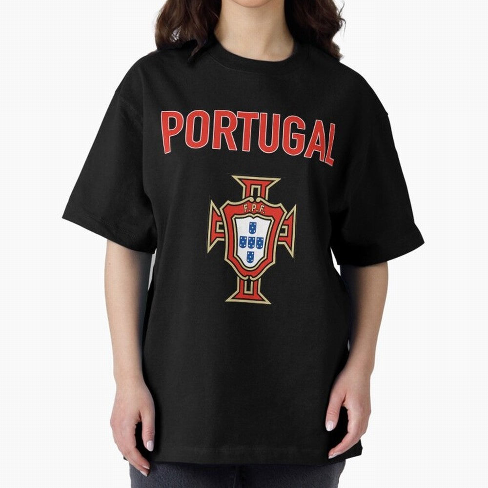 Portugal Oversized T-Shirt Bring Champion Energy into FIFA World Cup 2026 Group Stage Spirit, Capturing France and Portugal, Messi, Neymar and Mbappe, Sports Nostalgia, International Competition, Famous Players and Unforgettable Victories; Great
