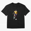Legends Of The Beautiful Game Cartoon Collection Legends Socrates Cartoon Artwork9 Oversized T-Shirt Join the Countdown to FIFA World Cup 2026 Group Stage for Fans of Messi, Neymar and Mbappe and Brazil, Bringing Football History, Final Match