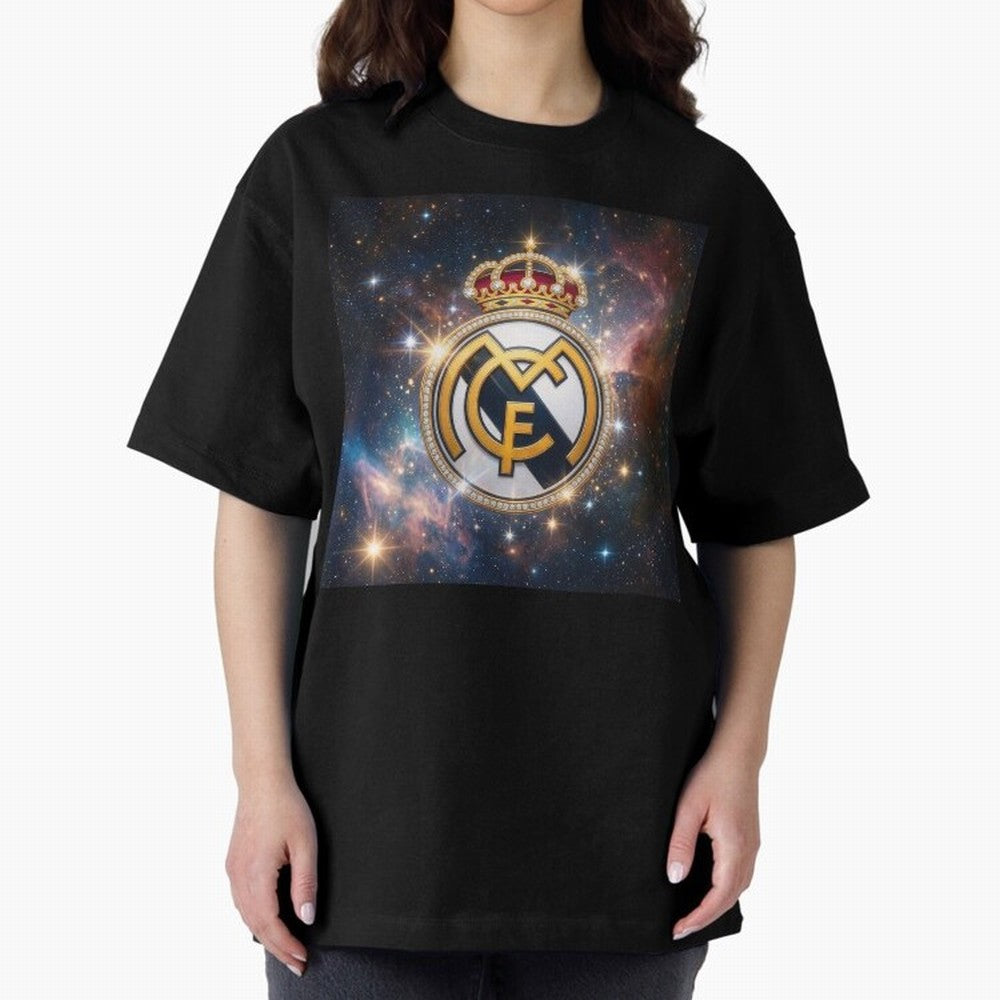 The Real Madrid Galaxy Oversized T-Shirt Feel the Heartbeat of Match Day Hype around FIFA World Cup 2026 USA Canada Mexico, Mbappe and Neymar, Argentina, France and Brazil, Stadium Memories, Football Loyalty, International Chants and Championship