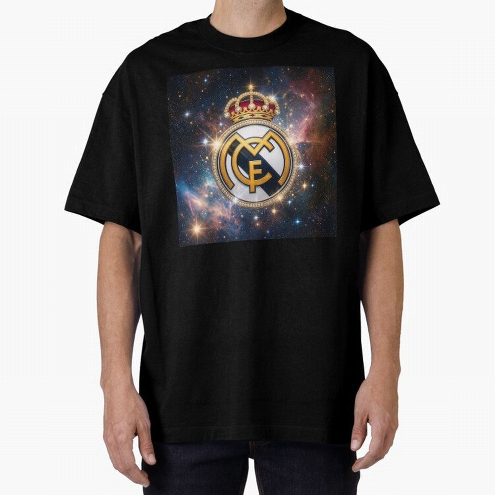 The Real Madrid Galaxy Oversized T-Shirt Feel the Heartbeat of Match Day Hype around FIFA World Cup 2026 USA Canada Mexico, Mbappe and Neymar, Argentina, France and Brazil, Stadium Memories, Football Loyalty, International Chants and Championship