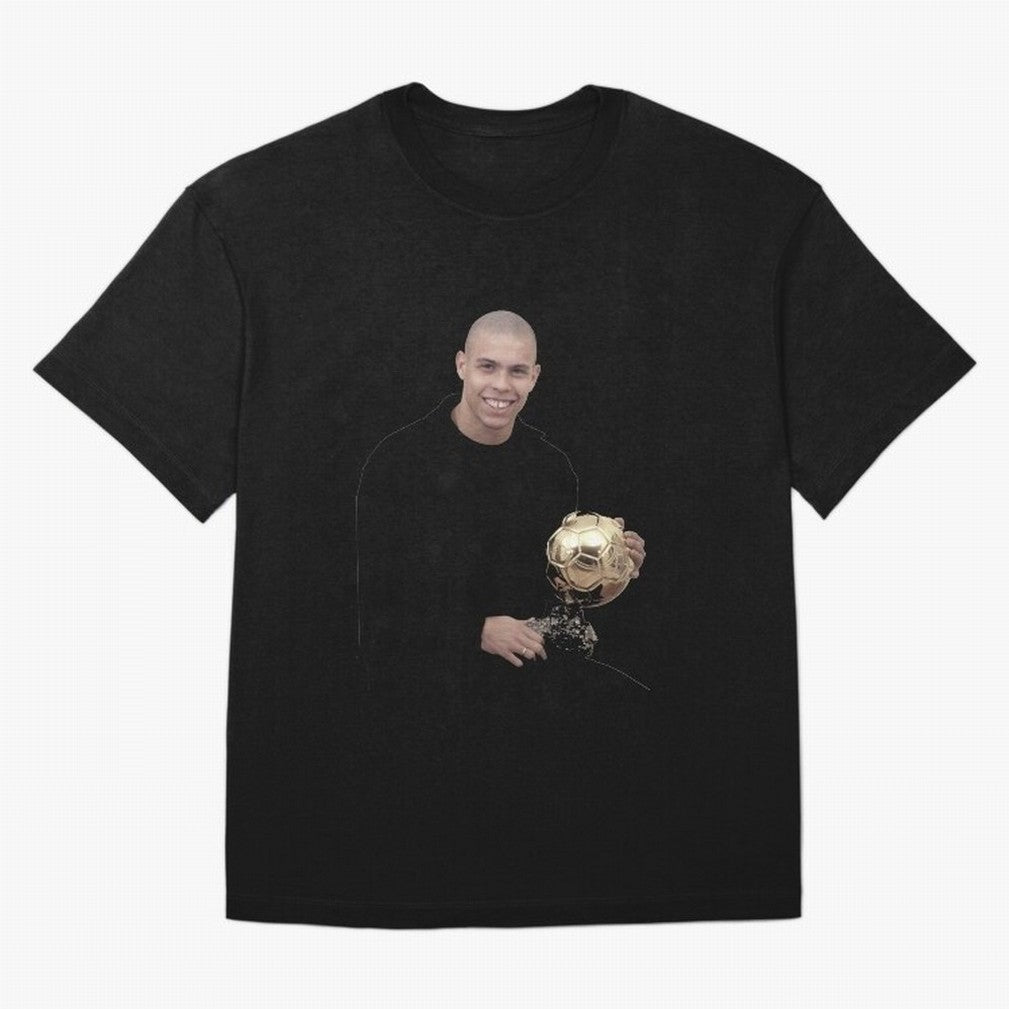 Ronaldo Iconic Ballon d¡¯Or Football Art Oversized T-Shirt Show Fan Pride Across Match Day Hype around FIFA World Cup 2026, Haaland, Netherlands, Tournament Hype, Historic Matchups, Family Viewing Parties and Global Sports Pride; Built for