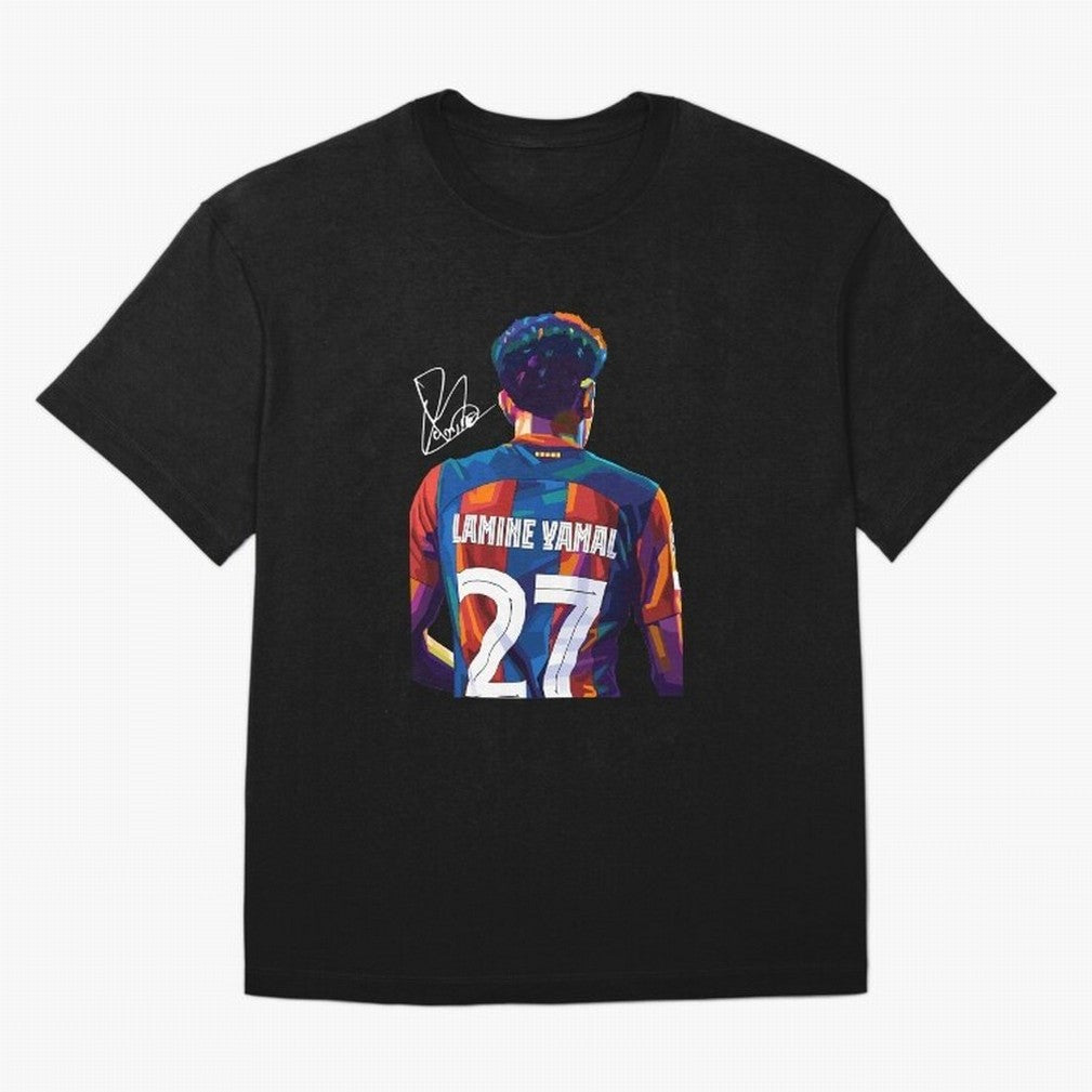 Lamine Yamal Football Player Oversized T-Shirt Carry the Colors and Pride of Match Day Hype around FIFA World Cup 2026, Neymar, Argentina and Brazil, Championship Spirit, Famous Goals, Roaring Crowds and International Football Unity; Made for Die