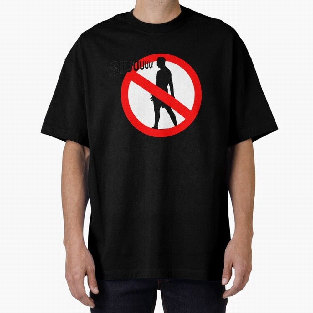 No Siiuuu Funny Soccer Meme Design Oversized T-Shirt Show Your Stadium Side during FIFA World Cup 2026 Featuring Messi, Neymar and Mbappe, Argentina and Brazil Energy, Classic Soccer Heritage, Championship Pressure, Fan Loyalty and International