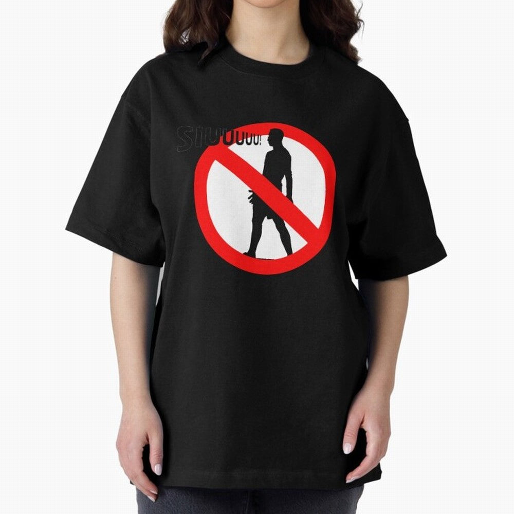 No Siiuuu Funny Soccer Meme Design Oversized T-Shirt Show Your Stadium Side during FIFA World Cup 2026 Featuring Messi, Neymar and Mbappe, Argentina and Brazil Energy, Classic Soccer Heritage, Championship Pressure, Fan Loyalty and International