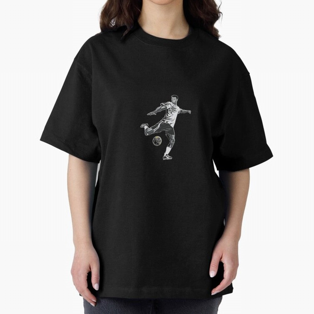 Fooball player Oversized T-Shirt Make Memories around Match Day Hype around FIFA World Cup 2026 Group Stage, Neymar, Haaland and Cristiano Ronaldo, England, France and Netherlands, Supporter Pride, Iconic Celebrations, Legendary Names and Global