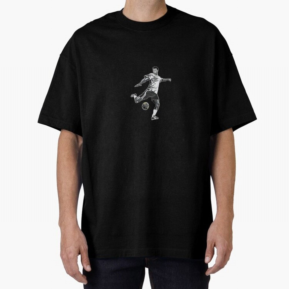 Fooball player Oversized T-Shirt Make Memories around Match Day Hype around FIFA World Cup 2026 Group Stage, Neymar, Haaland and Cristiano Ronaldo, England, France and Netherlands, Supporter Pride, Iconic Celebrations, Legendary Names and Global