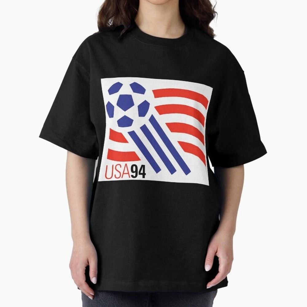 USA WC 94 Classic Oversized T-Shirt Celebrate Rivalries and Pride in Global Football Passion for FIFA World Cup 2026, Filled with Messi, CR7 and Mbappe, England, France and Netherlands, Tournament Hype, Historic Matchups, Family Viewing Parties and