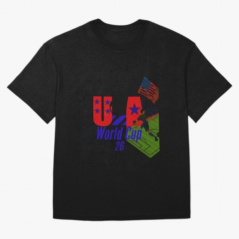 usa world cup 26 Oversized T-Shirt Keep the Match Day Mood of FIFA World Cup 2026 Group Stage for Fans of Messi and France, Bringing Sports Nostalgia, International Competition, Famous Players and Unforgettable Victories; Created for Match Day