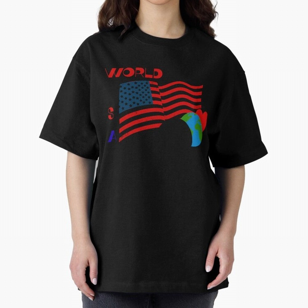 World cup 26 Oversized T-Shirt Bring Bold Fan Energy to Match Day Hype around FIFA World Cup 2026 Group Stage, Mbappe, Portugal, Spain and Germany, Vintage Soccer Flavor, Modern Football Stars, National Flags and Final Night Emotion; Great for