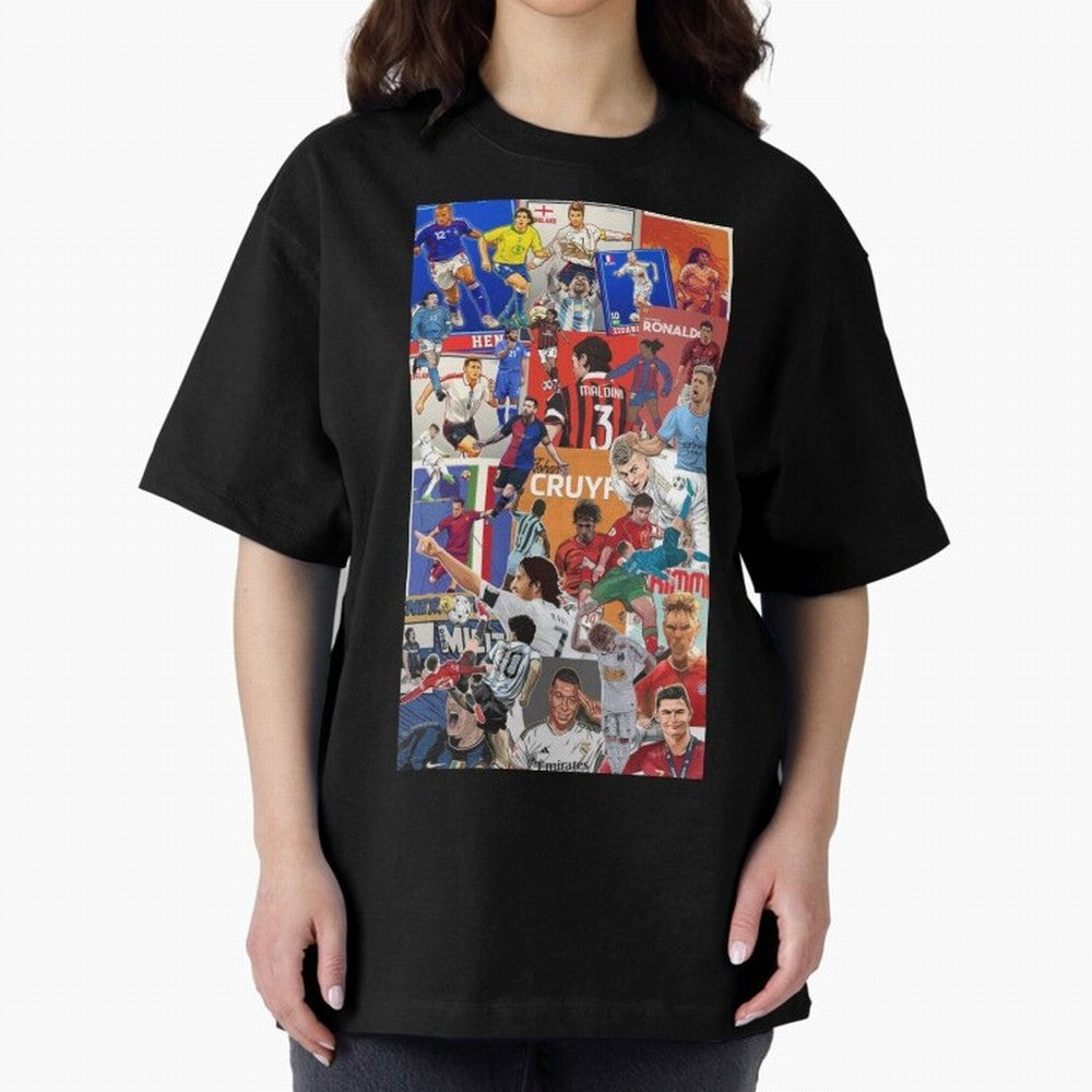The Greats Oversized T-Shirt Back the Journey through Match Day Hype around FIFA World Cup 2026 Group Stage, CR7, England, Vintage Soccer Flavor, Modern Football Stars, National Flags and Final Night Emotion; Built for Supporters Chasing Trophy