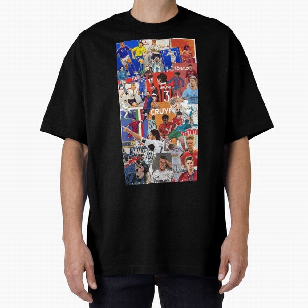 The Greats Oversized T-Shirt Back the Journey through Match Day Hype around FIFA World Cup 2026 Group Stage, CR7, England, Vintage Soccer Flavor, Modern Football Stars, National Flags and Final Night Emotion; Built for Supporters Chasing Trophy