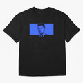 Ronaldo CR7 Blue Vector Portrait - Pop Comic Oversized T-Shirt Bring Match Day Fire to the FIFA World Cup 2026 Journey through Cristiano Ronaldo, Haaland and CR7 Highlights, Portugal Pride, Stadium Chants, National Pride, Trophy Dreams and