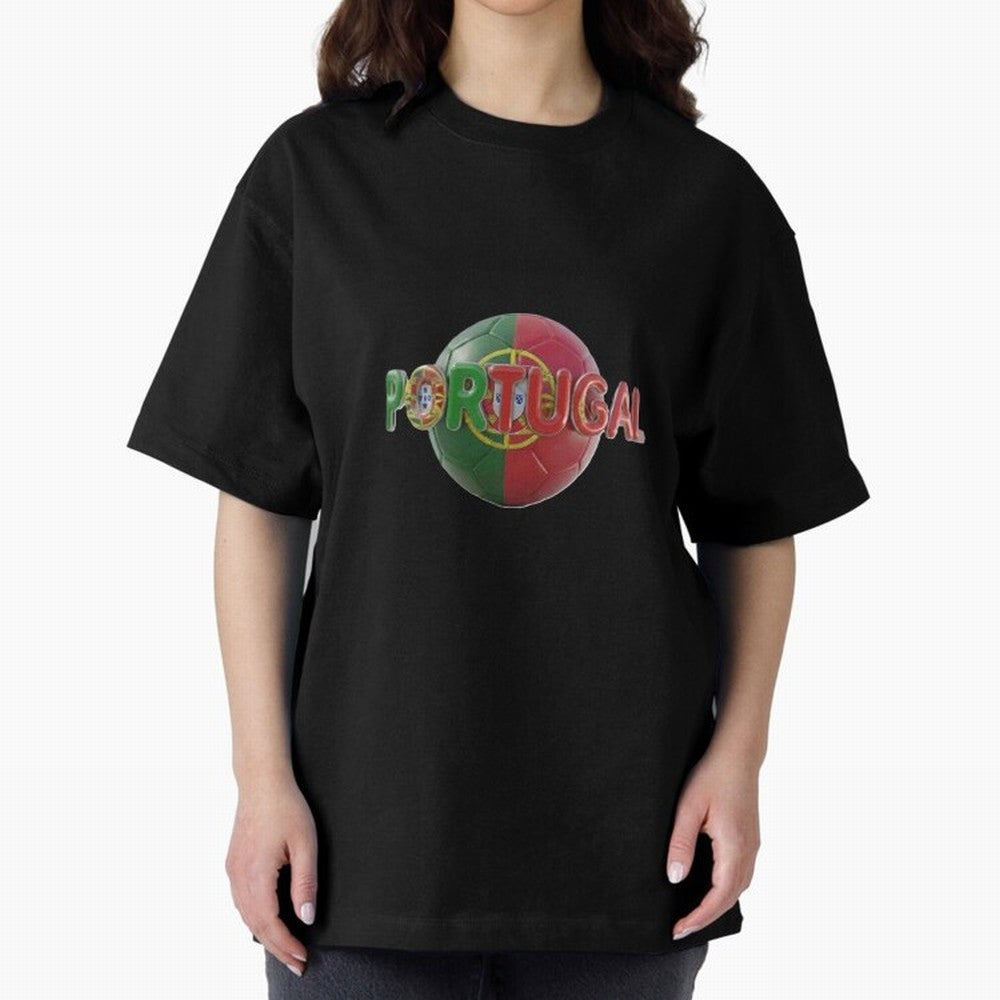 Portugal Soccer World Cup Oversized T-Shirt Celebrate the Stars of Match Day Hype around FIFA World Cup 2026 Group Stage, Neymar, Haaland and Cristiano Ronaldo, Germany, Supporter Pride, Iconic Celebrations, Legendary Names and Global Match Day