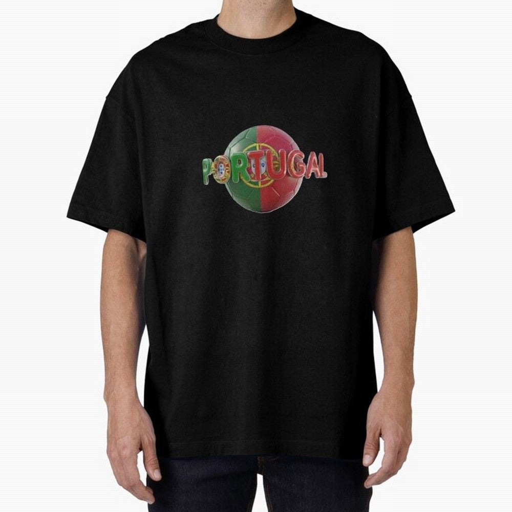 Portugal Soccer World Cup Oversized T-Shirt Celebrate the Stars of Match Day Hype around FIFA World Cup 2026 Group Stage, Neymar, Haaland and Cristiano Ronaldo, Germany, Supporter Pride, Iconic Celebrations, Legendary Names and Global Match Day