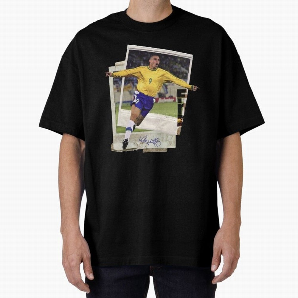 Ronaldo the phenomenon Oversized T-Shirt Stand Out with Spirit from Global Football Passion for FIFA World Cup 2026 USA Canada Mexico, Celebrating Mbappe, Netherlands, Tournament Hype, Historic Matchups, Family Viewing Parties and Global Sports