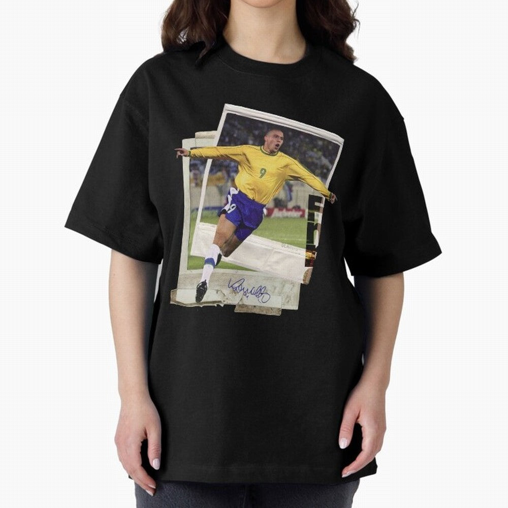 Ronaldo the phenomenon Oversized T-Shirt Stand Out with Spirit from Global Football Passion for FIFA World Cup 2026 USA Canada Mexico, Celebrating Mbappe, Netherlands, Tournament Hype, Historic Matchups, Family Viewing Parties and Global Sports