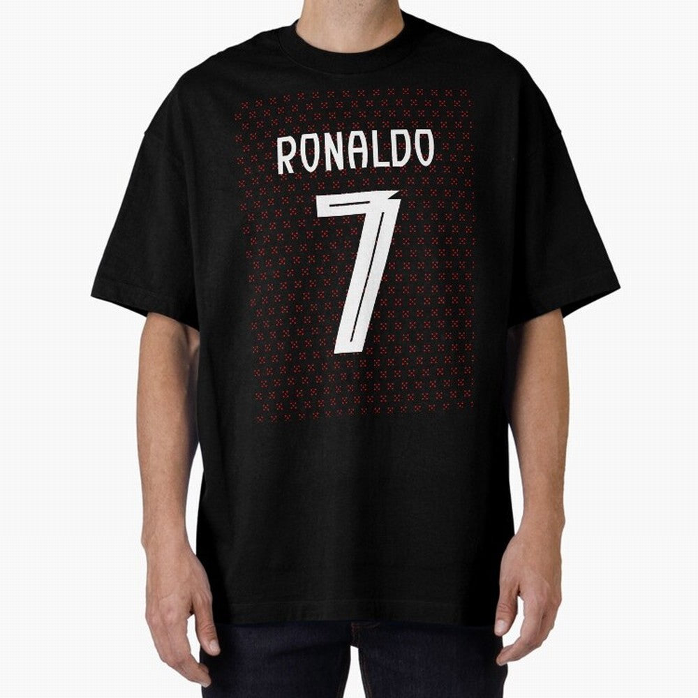 Christiano Ronaldo Portugal Kit 2025 Oversized T-Shirt Enjoy the Biggest Football Party of FIFA World Cup 2026 USA Canada Mexico Celebrating CR7, Netherlands Energy, Championship Spirit, Famous Goals, Roaring Crowds and International Football