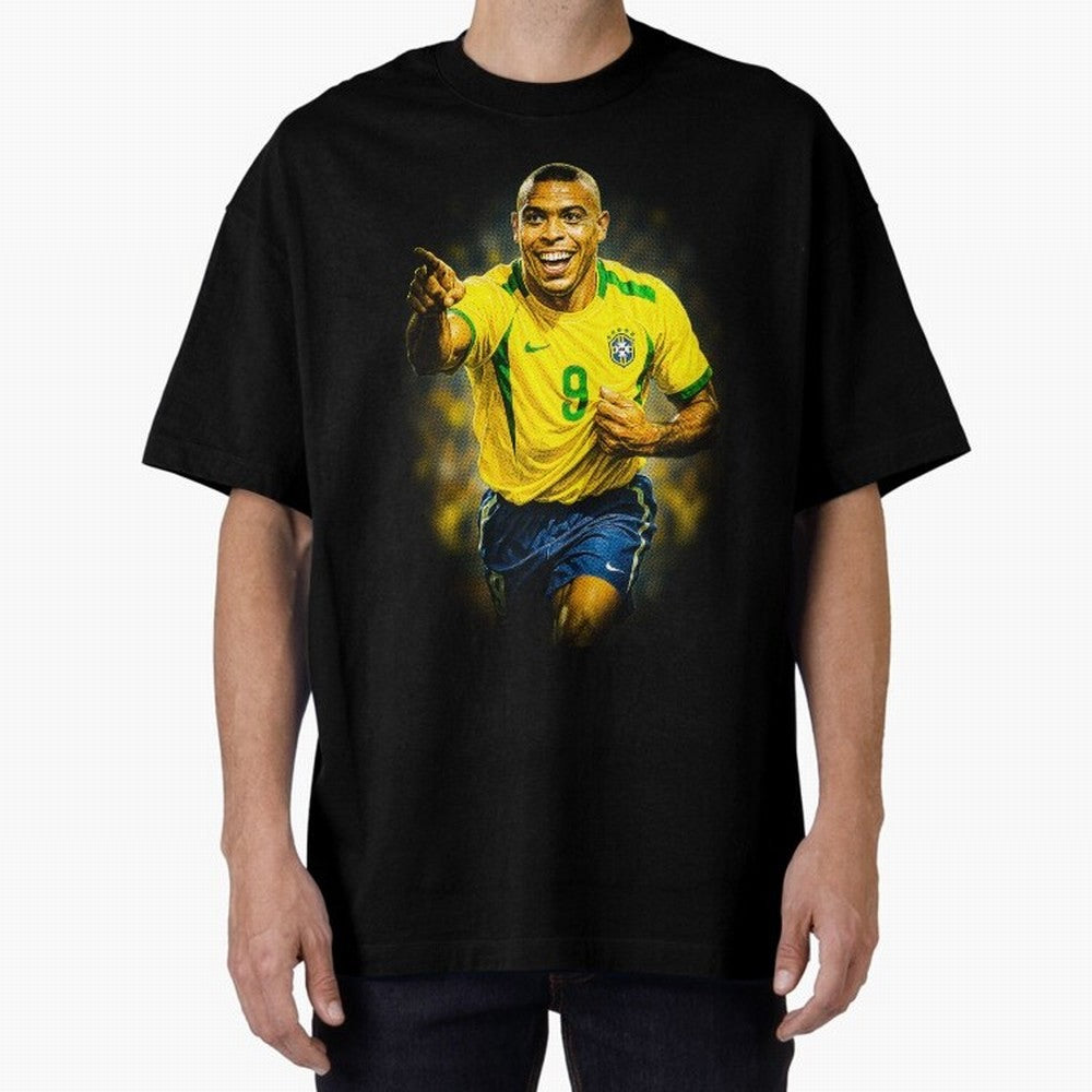 Ronaldo Naz¨¢rio Oversized T-Shirt Bring Supporter Culture to Match Day Hype around FIFA World Cup 2026, Haaland and Mbappe, Argentina, Classic Soccer Heritage, Championship Pressure, Fan Loyalty and International Pride; Great for Supporters Who