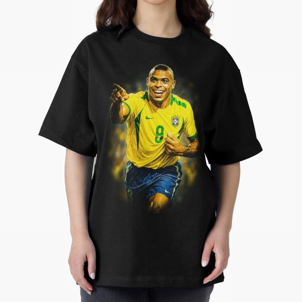 Ronaldo Naz¨¢rio Oversized T-Shirt Bring Supporter Culture to Match Day Hype around FIFA World Cup 2026, Haaland and Mbappe, Argentina, Classic Soccer Heritage, Championship Pressure, Fan Loyalty and International Pride; Great for Supporters Who