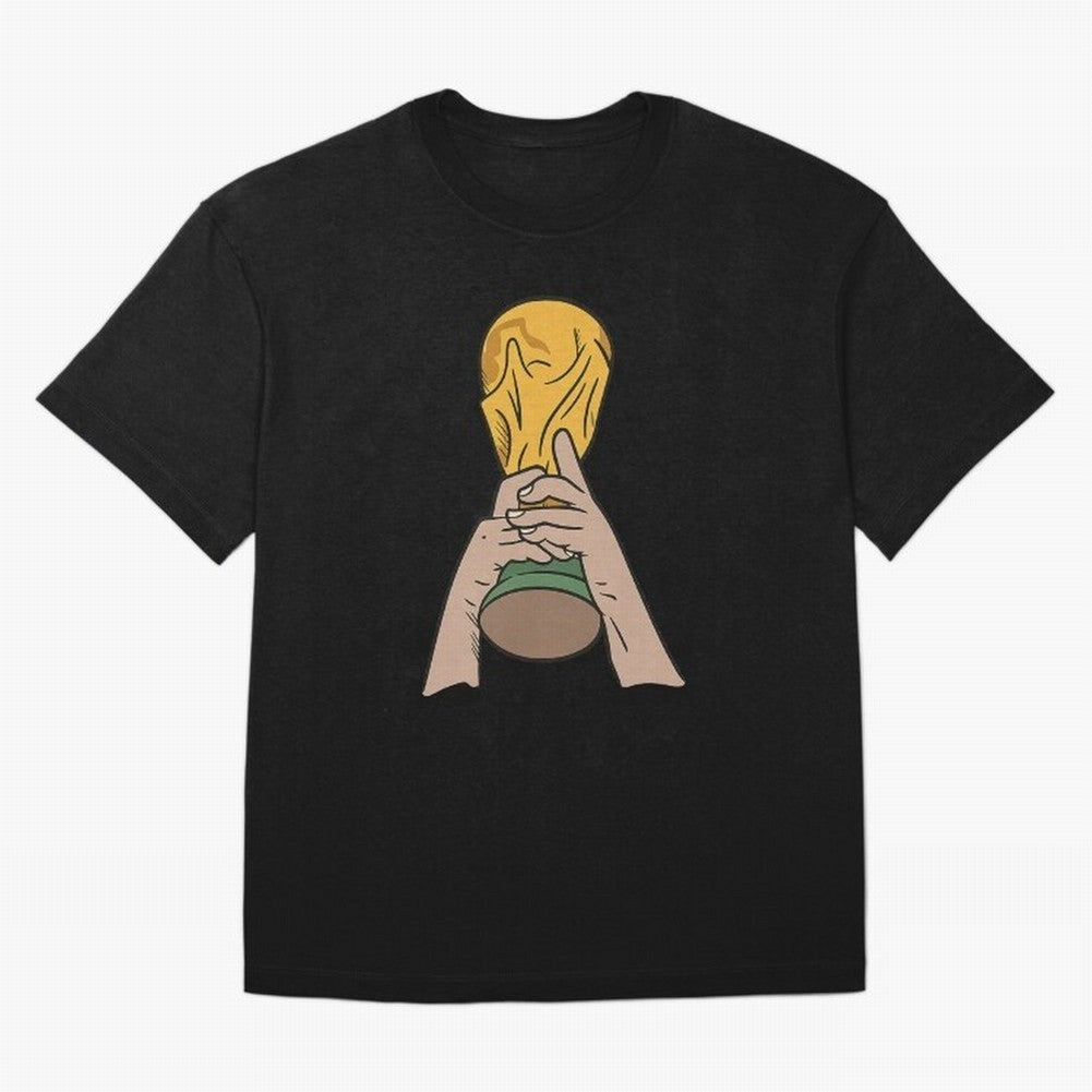 Trophy Oversized T-Shirt Celebrate Classic Football Spirit in the FIFA World Cup 2026 Group Stage Journey through Mbappe Highlights, Argentina, France and Brazil Pride, Sports Nostalgia, International Competition, Famous Players and Unforgettable
