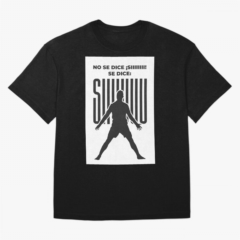 SIUUU - RONALDO Oversized T-Shirt Bring Retro Soccer Energy to FIFA World Cup 2026 Group Stage for Fans of Haaland and Netherlands, Bringing Champion Mindset, Group Stage Buzz, Knockout Tension and Passionate Fan Culture; Ideal for Football Dads,