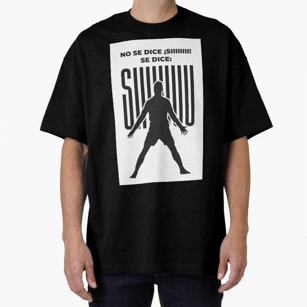 SIUUU - RONALDO Oversized T-Shirt Bring Retro Soccer Energy to FIFA World Cup 2026 Group Stage for Fans of Haaland and Netherlands, Bringing Champion Mindset, Group Stage Buzz, Knockout Tension and Passionate Fan Culture; Ideal for Football Dads,