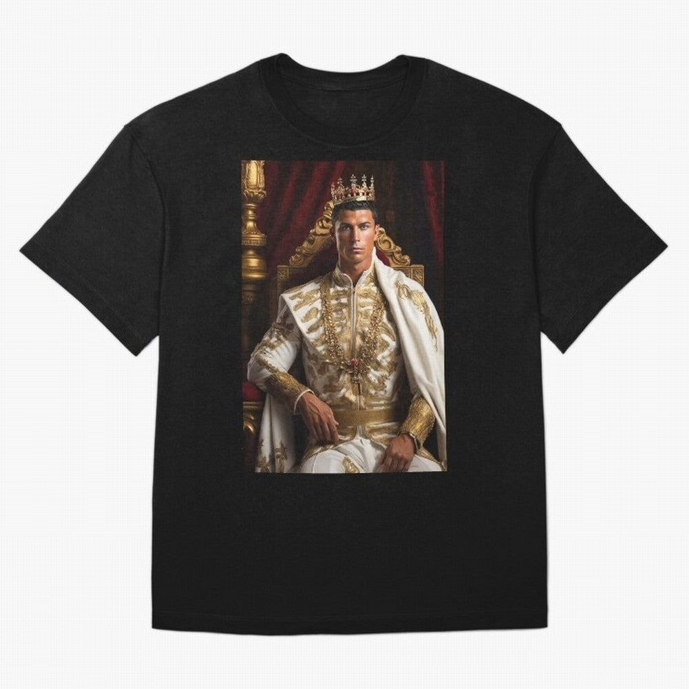 Ronaldo king Oversized T-Shirt Bring a Vintage Feel to the FIFA World Cup 2026 USA Canada Mexico Journey through Messi and Cristiano Ronaldo Highlights, Portugal Pride, Sports Nostalgia, International Competition, Famous Players and Unforgettable