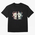 Two Funny Cats with Ronaldo Vibes ¨C Cute Football & Animal Art Oversized T-Shirt Stand Out with Spirit from Match Day Hype around FIFA World Cup 2026 Group Stage, Messi, CR7 and Mbappe, England, Match Day Excitement, Supporter Culture, Golden