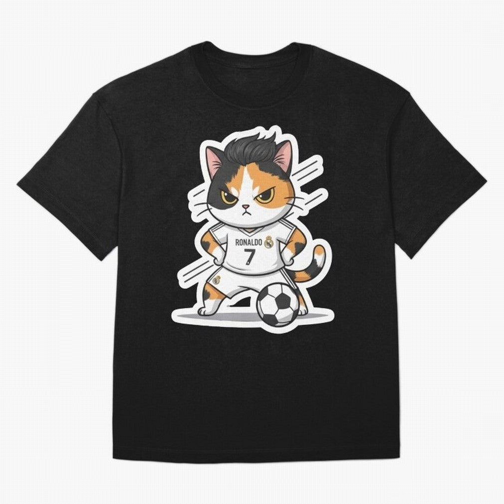 Kitten - Ronaldo | Real madrid Oversized T-Shirt Support FIFA World Cup 2026 Group Stage Spirit, Built around Argentina and Brazil, Cristiano Ronaldo, Football Passion, Legendary Performances, Festival Vibes and Supporter Community; Perfect for