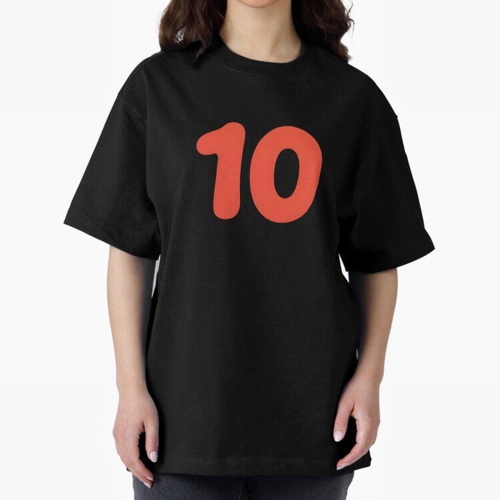 Number ten Oversized T-Shirt Bring Legendary Rivalry Energy to FIFA World Cup 2026 Group Stage Spirit, Connected to Portugal, Messi and Cristiano Ronaldo, Match Day Excitement, Supporter Culture, Golden Goals and Global Football Passion; Ideal for