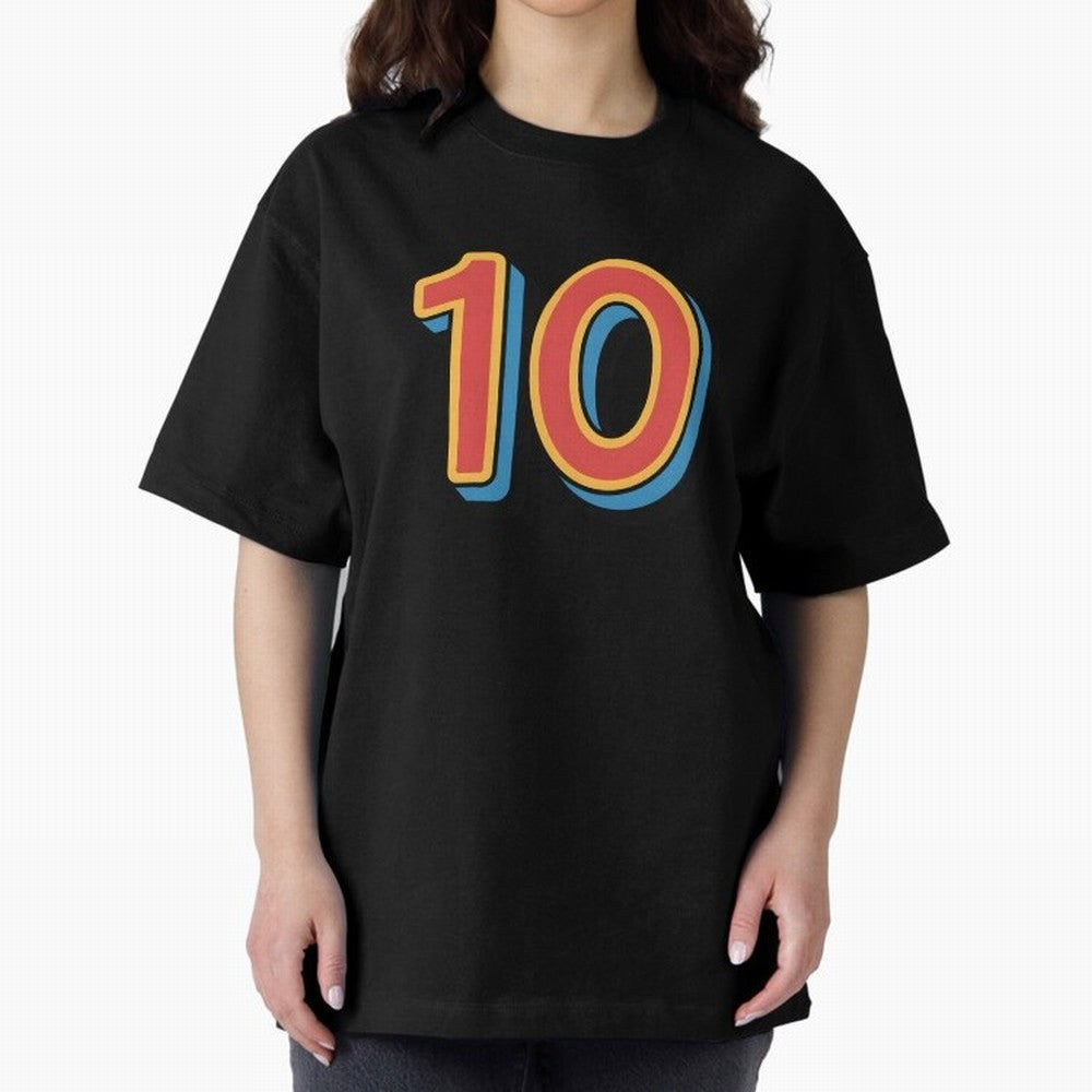 Number 10 Oversized T-Shirt Honor the Football Icons of FIFA World Cup 2026 Centered on CR7, Portugal Energy, Game Day Rituals, Football Legends, Country Pride and the Road to the Final; Perfect for Fans, Collectors, Family Gatherings, Watch