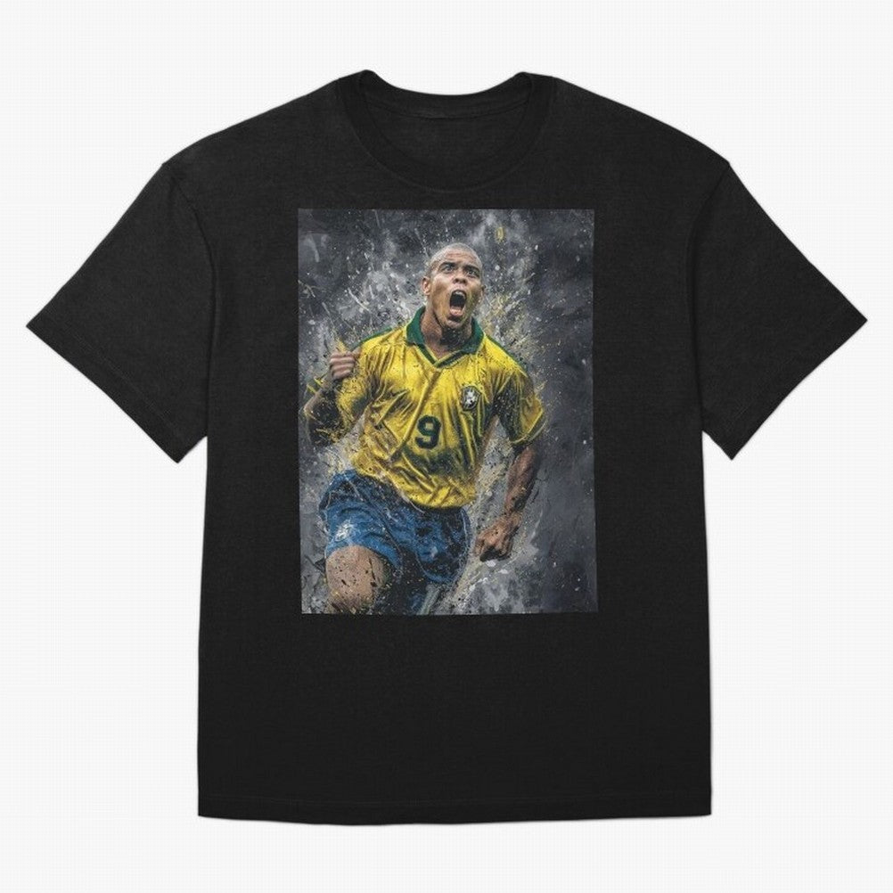 Ronaldo Naz¨¢rio - Il Fenomeno (Brazil) Oversized T-Shirt Celebrate the Magic of FIFA World Cup 2026 USA Canada Mexico for Fans of Messi, Neymar and Mbappe and Argentina, Bringing Football Festival Excitement, Trophy Ambitions, Country Rivalries