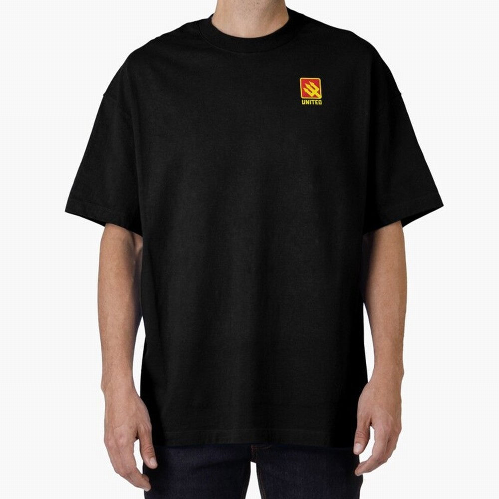 Manchester United Minimal Badge Oversized T-Shirt Show Your Stadium Side during Match Day Hype around FIFA World Cup 2026 Group Stage, Neymar, Brazil, Global Supporter Spirit, Legendary Goals, National Colors and Tournament Celebration; Great for