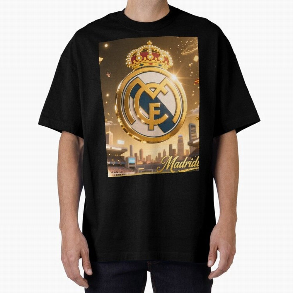 Madridistas Oversized T-Shirt Support Iconic Players in the FIFA World Cup 2026 USA Canada Mexico Journey through Cristiano Ronaldo, Haaland and CR7 Highlights, Portugal Pride, Global Supporter Spirit, Legendary Goals, National Colors and