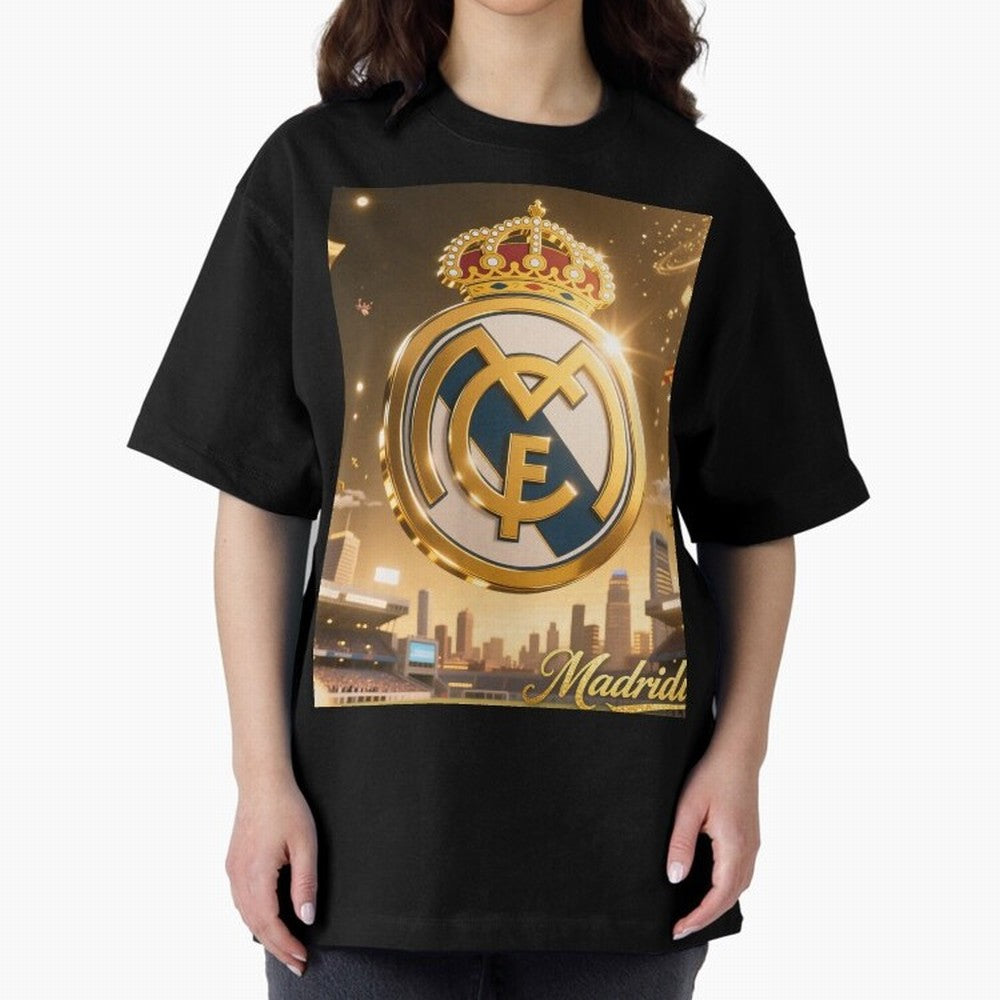 Madridistas Oversized T-Shirt Support Iconic Players in the FIFA World Cup 2026 USA Canada Mexico Journey through Cristiano Ronaldo, Haaland and CR7 Highlights, Portugal Pride, Global Supporter Spirit, Legendary Goals, National Colors and