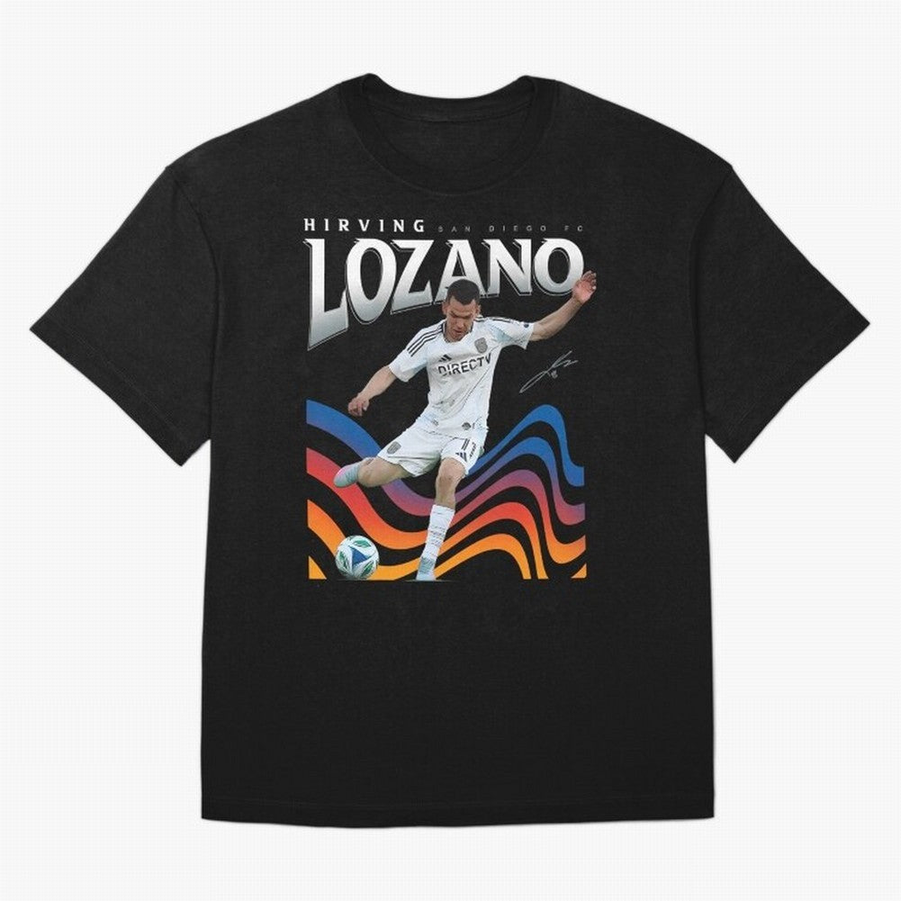 Hirving Lozano San Diego FC Oversized T-Shirt Bring Stadium Energy to Match Day Hype around FIFA World Cup 2026 USA Canada Mexico, Haaland and Mbappe, Brazil, Goal Celebration Energy, Supporter Heritage, Football Icons and Worldwide Tournament Joy;