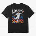 Hirving Lozano San Diego FC Oversized T-Shirt Bring Stadium Energy to Match Day Hype around FIFA World Cup 2026 USA Canada Mexico, Haaland and Mbappe, Brazil, Goal Celebration Energy, Supporter Heritage, Football Icons and Worldwide Tournament Joy;