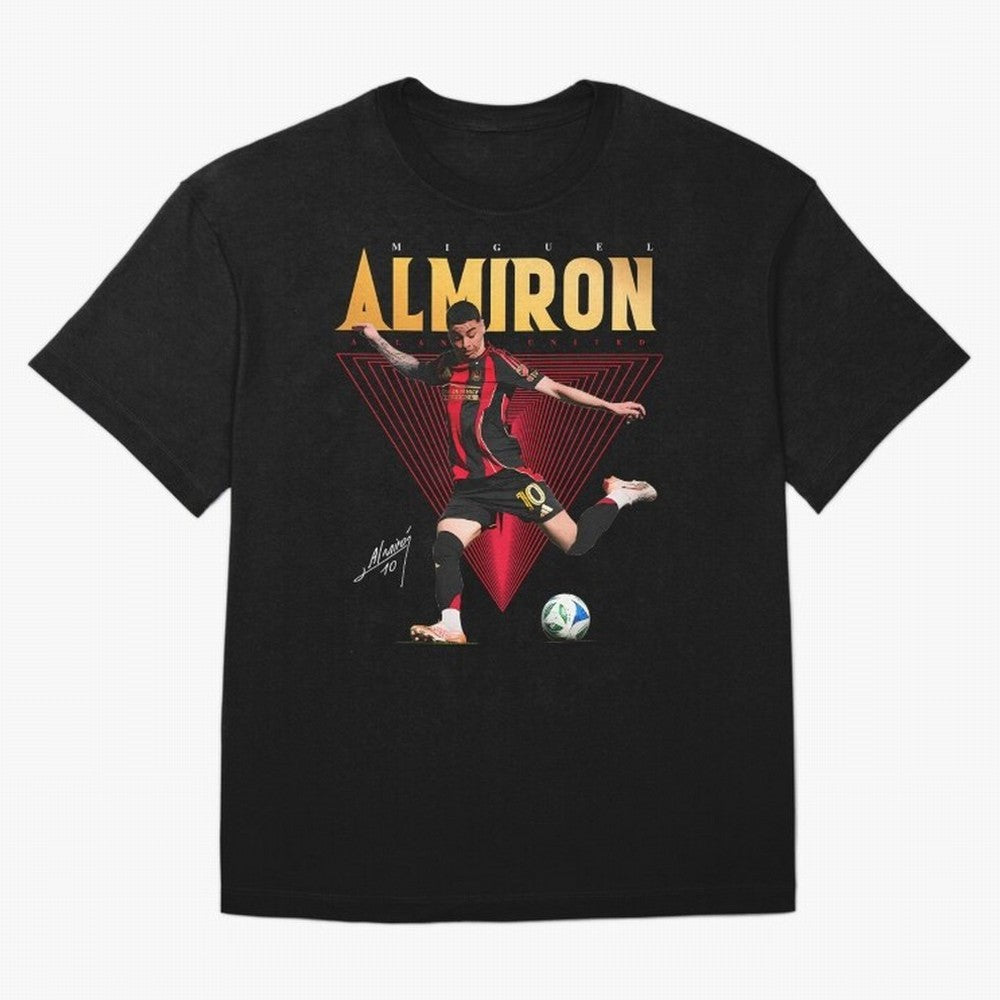 Miguel Almiron Atlanta United FC Oversized T-Shirt Embrace the FIFA World Cup 2026 Group Stage Journey through Haaland Highlights, France Pride, Retro Football Energy, Iconic Rivalries, Trophy Chase Drama and Stadium Atmosphere; Perfect for Fans,