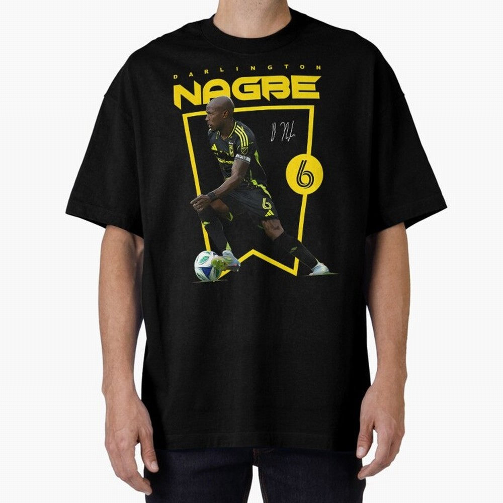 Darlington Nagbe Columbus Crew Oversized T-Shirt Celebrate Football Heritage in the FIFA World Cup 2026 Group Stage Journey through CR7 and Messi Highlights, Argentina and Brazil Pride, Vintage Soccer Flavor, Modern Football Stars, National Flags