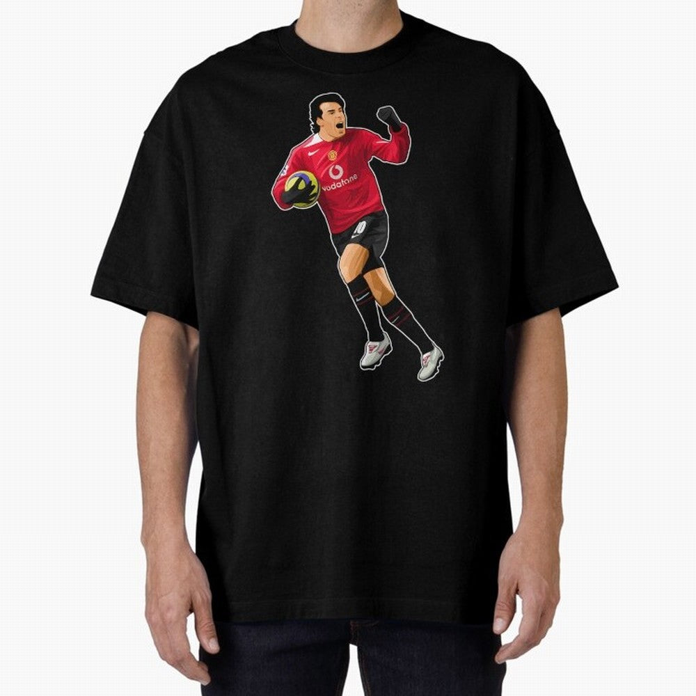 Ruud Van Nistelrooy #10 Scooring Goals Oversized T-Shirt Join FIFA World Cup 2026 for Fans of Neymar, Haaland and Cristiano Ronaldo and Spain and Netherlands, Bringing Championship Spirit, Famous Goals, Roaring Crowds and International Football