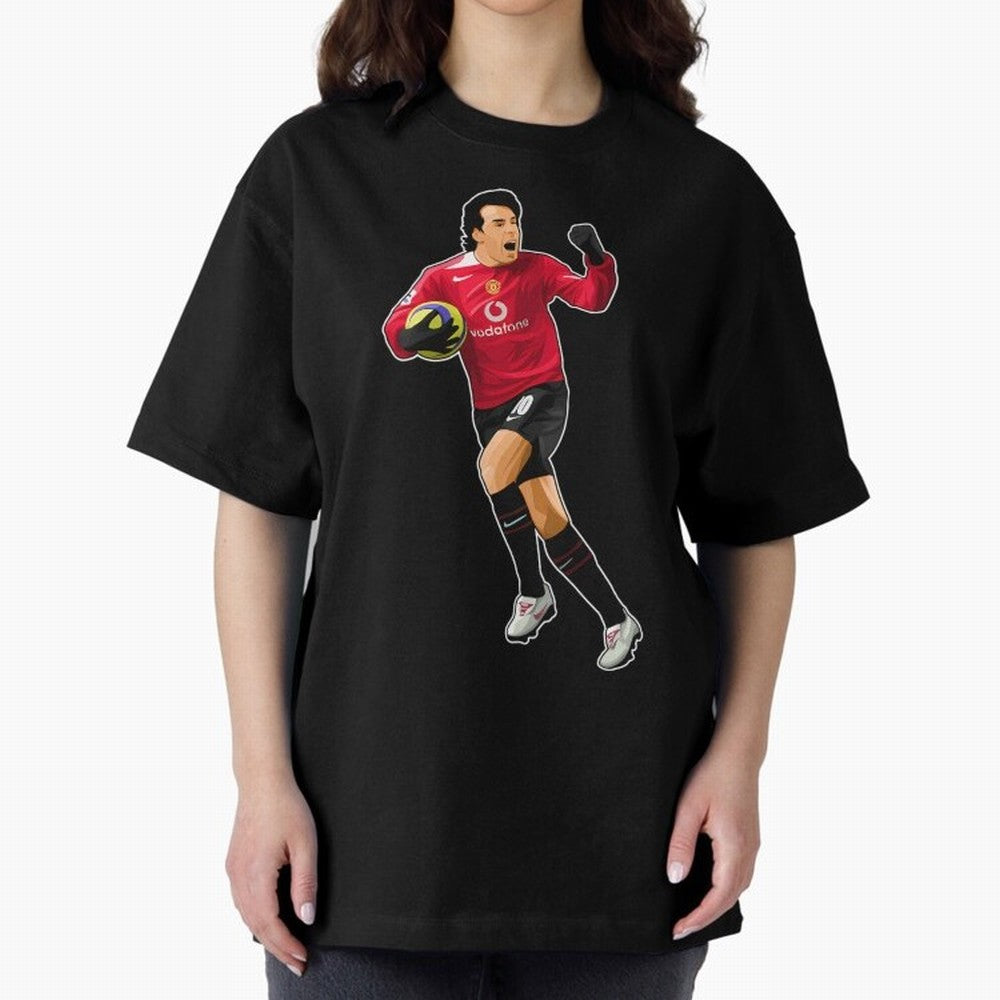 Ruud Van Nistelrooy #10 Scooring Goals Oversized T-Shirt Join FIFA World Cup 2026 for Fans of Neymar, Haaland and Cristiano Ronaldo and Spain and Netherlands, Bringing Championship Spirit, Famous Goals, Roaring Crowds and International Football