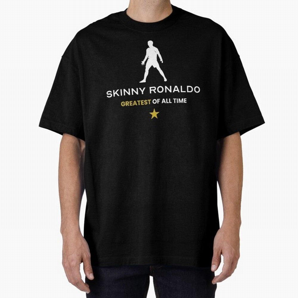 Skinny Ronaldo The Greatest Of All Time White Oversized T-Shirt Remember Iconic Moments from FIFA World Cup 2026 Filled with Neymar, Brazil Energy, Global Supporter Spirit, Legendary Goals, National Colors and Tournament Celebration; Built for