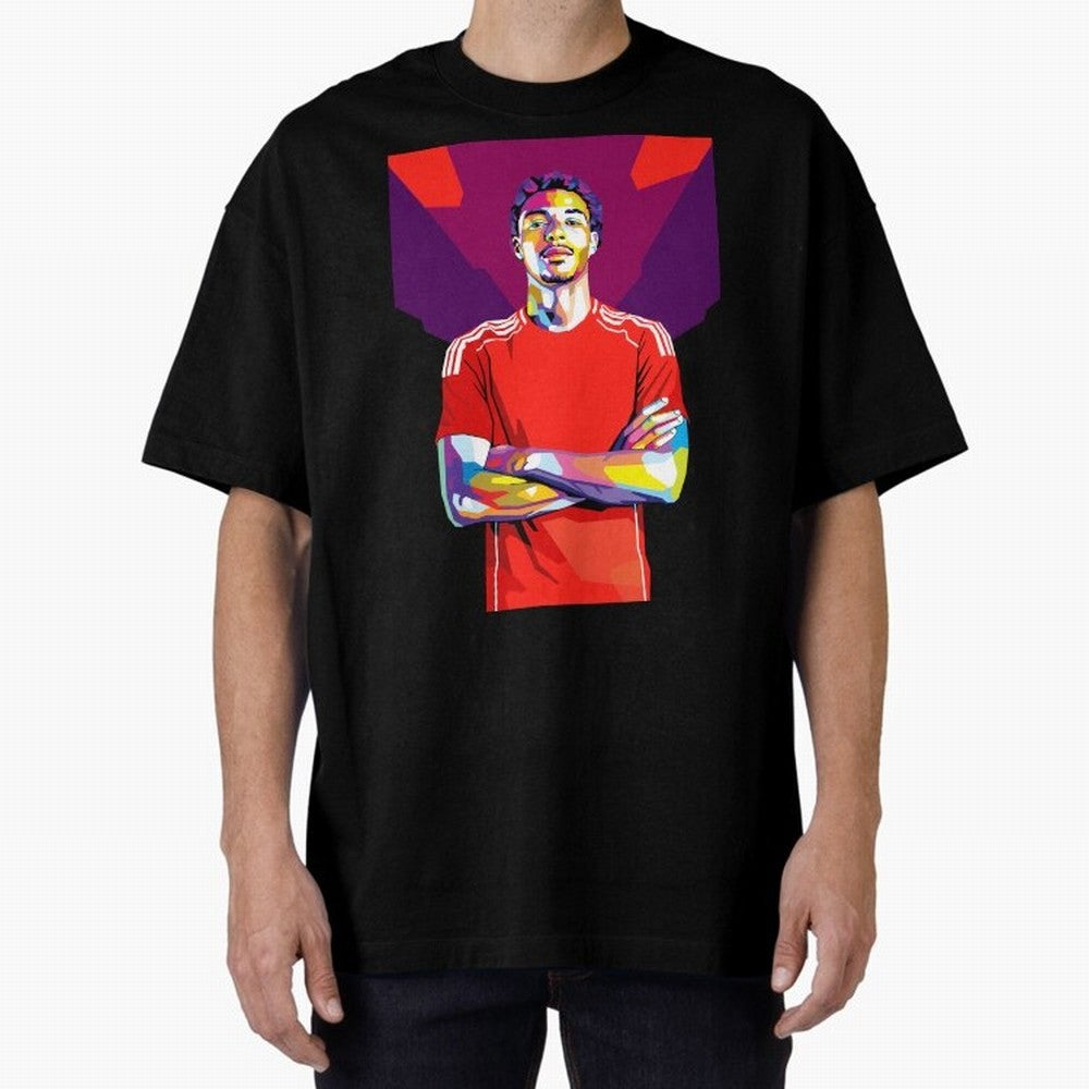 Ekitike in WPAP Style Oversized T-Shirt Make Every Match About FIFA World Cup 2026 Group Stage for Fans of Cristiano Ronaldo and Argentina, France and Brazil, Bringing Champion Mindset, Group Stage Buzz, Knockout Tension and Passionate Fan Culture;