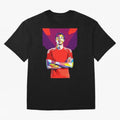Ekitike in WPAP Style Oversized T-Shirt Make Every Match About FIFA World Cup 2026 Group Stage for Fans of Cristiano Ronaldo and Argentina, France and Brazil, Bringing Champion Mindset, Group Stage Buzz, Knockout Tension and Passionate Fan Culture;