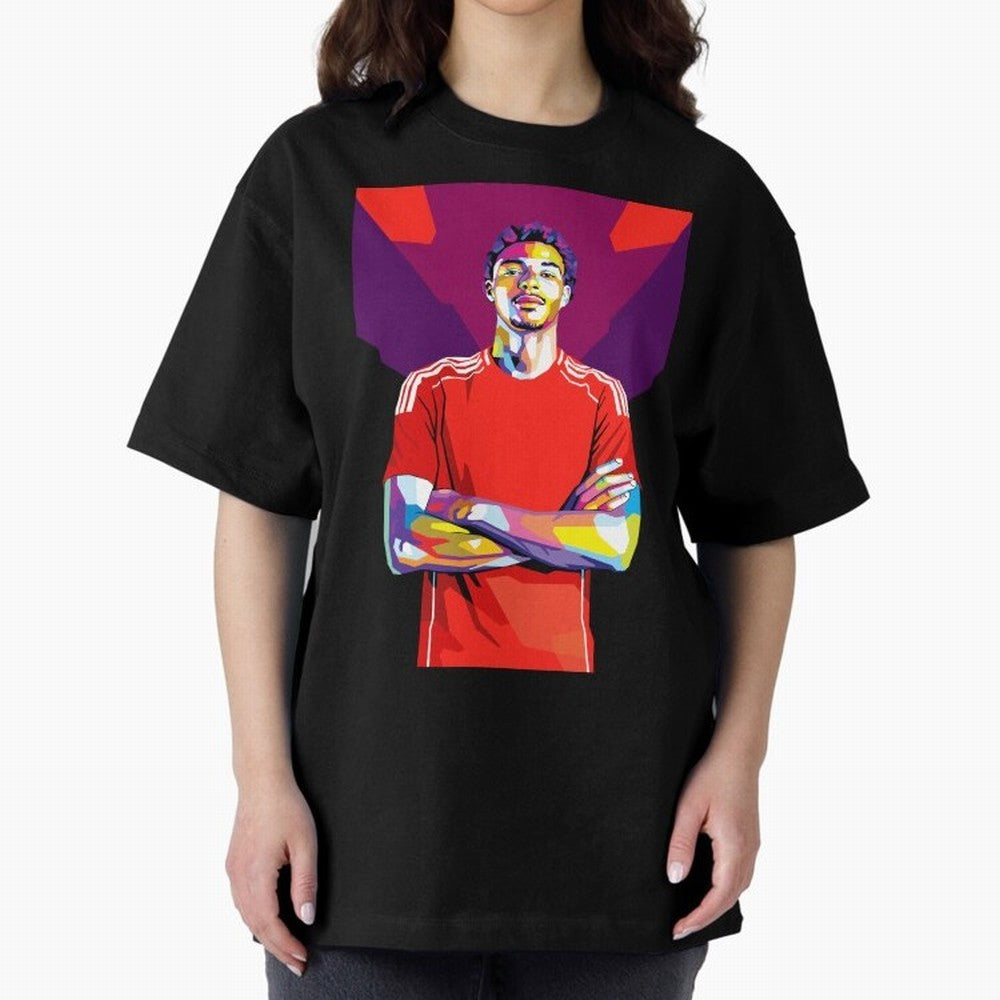 Ekitike in WPAP Style Oversized T-Shirt Make Every Match About FIFA World Cup 2026 Group Stage for Fans of Cristiano Ronaldo and Argentina, France and Brazil, Bringing Champion Mindset, Group Stage Buzz, Knockout Tension and Passionate Fan Culture;