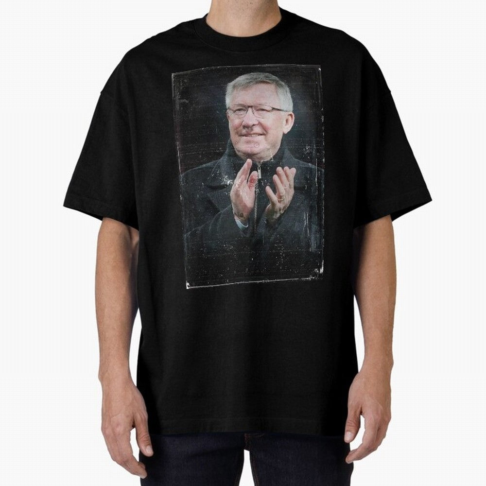 Sir Alex Ferguson Oversized T-Shirt Bring Champion Energy into Global Football Passion for FIFA World Cup 2026 USA Canada Mexico, with Neymar, Haaland and Cristiano Ronaldo, England and Germany, Stadium Chants, National Pride, Trophy Dreams and