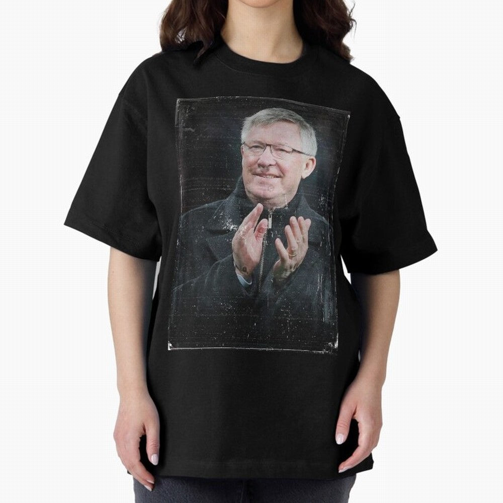 Sir Alex Ferguson Oversized T-Shirt Bring Champion Energy into Global Football Passion for FIFA World Cup 2026 USA Canada Mexico, with Neymar, Haaland and Cristiano Ronaldo, England and Germany, Stadium Chants, National Pride, Trophy Dreams and